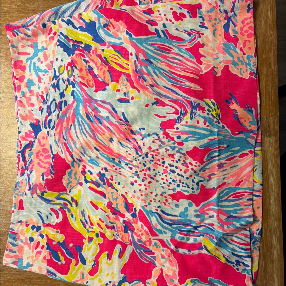 Lilly Pulitzer Vibrant Pink Multi-Color Printed Skirt